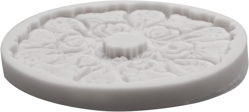 Caregene قوالب سيليكون مزخرفة زهرية باروكية مع نقوش أوروبية، قالب سيليكون مزخرف لزهور الشوكولاتة لصب الراتنج والطين والفوندان - Image 4